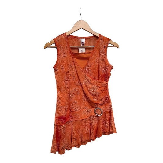 Y2K Asymmetrical Belt Top