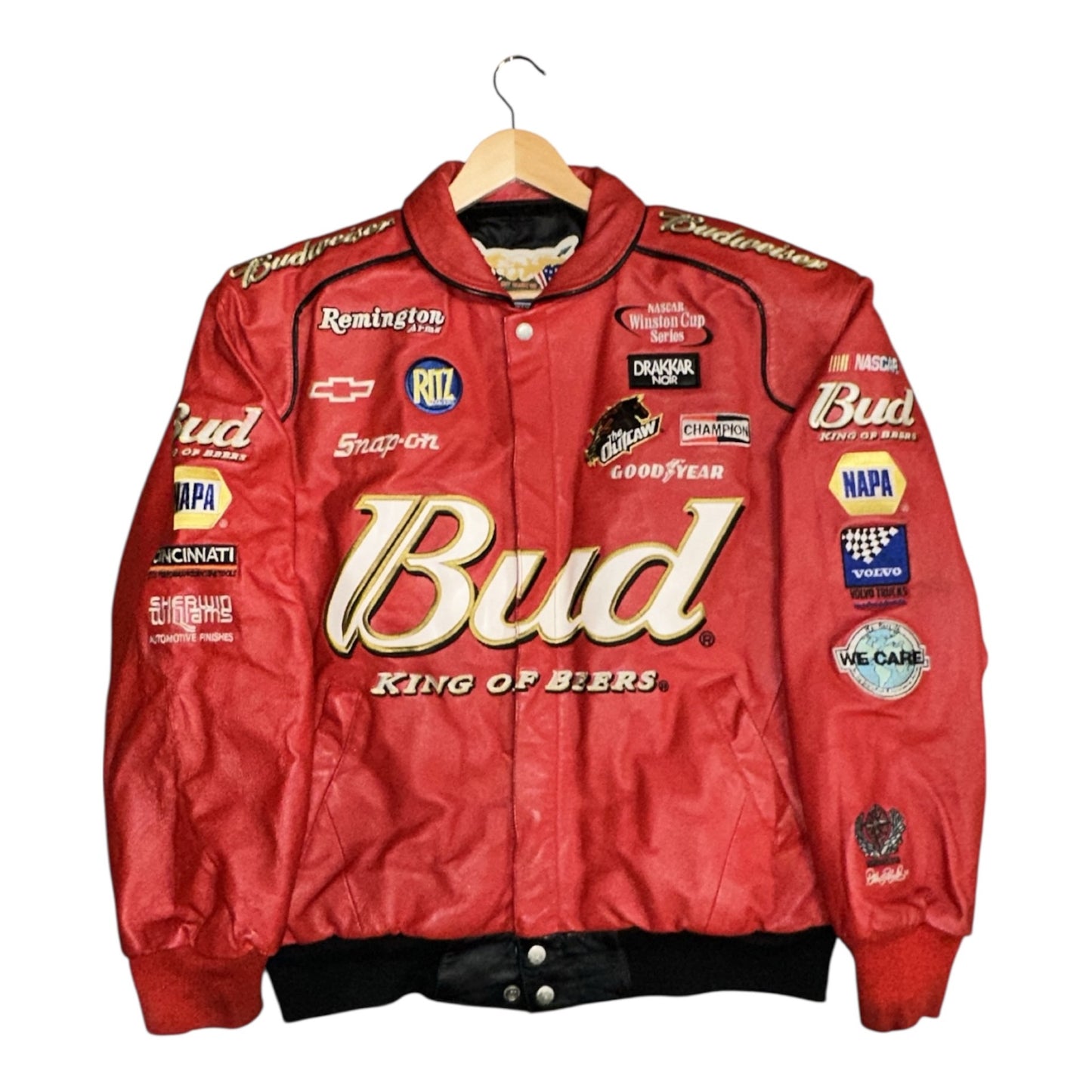 Nascar Budweiser Leather Jacket