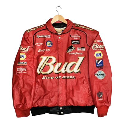Nascar Budweiser Leather Jacket